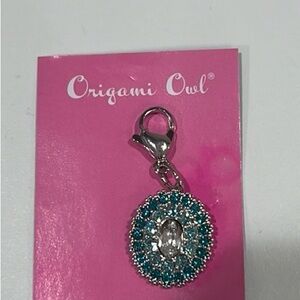 Origami Owl charm w Swarovski crystals, NWT